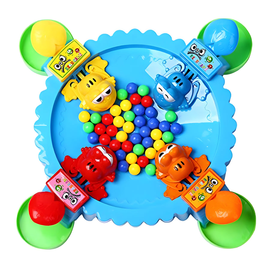 Hungry Frogs Family Board Game – Bean-Chomping Action Toy for Kids | Multiplayer Educational Game for Ages 3+