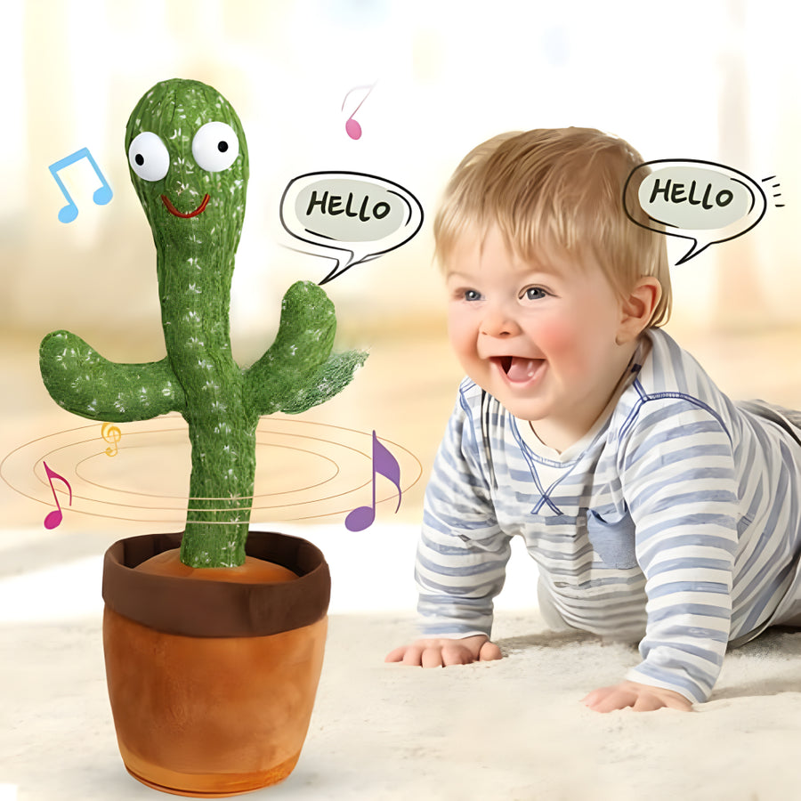Dancing Talking Cactus Toy for Kids – Sings, Wiggles & Repeats What You Say