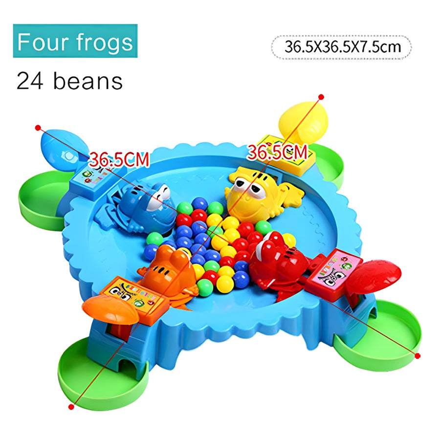 Hungry Frogs Family Board Game – Bean-Chomping Action Toy for Kids | Multiplayer Educational Game for Ages 3+