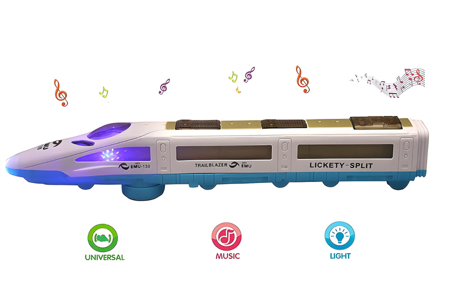 Bullet Train High Speed Colorful LED Light and Musical Sound Toy for Kids