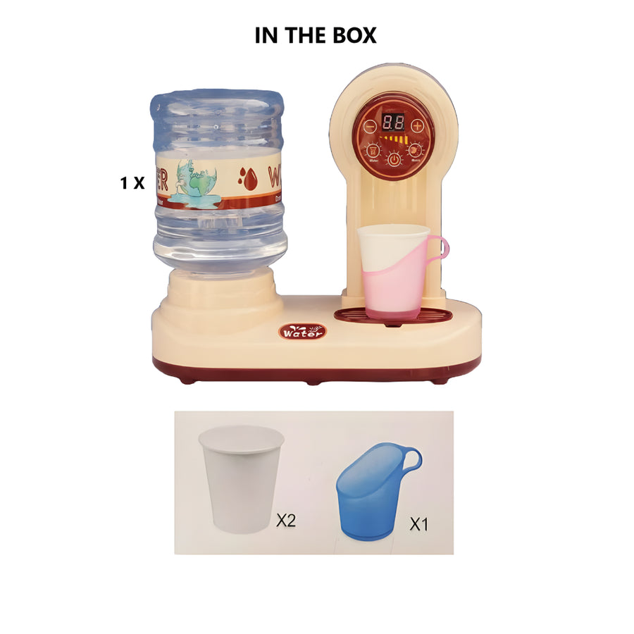 Touch Water Dispenser Toy for Kids – Real Water Simulation with Lights, Sound & Timer | Interactive Role Play Kitchen Toy for Ages 3+