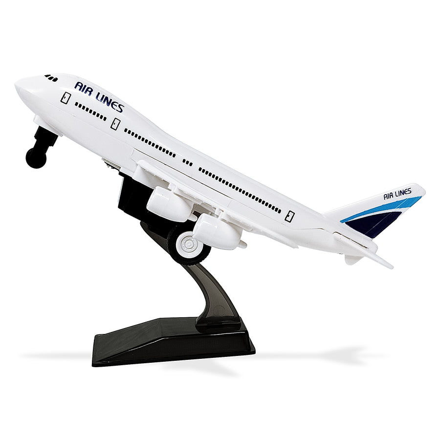 Plastic Plane, Friction Powered Aeroplane, Unbreakable Big Size Airbus, Pull Along, Pull Back, Push and Go Crawling Toys for Boys and Girls