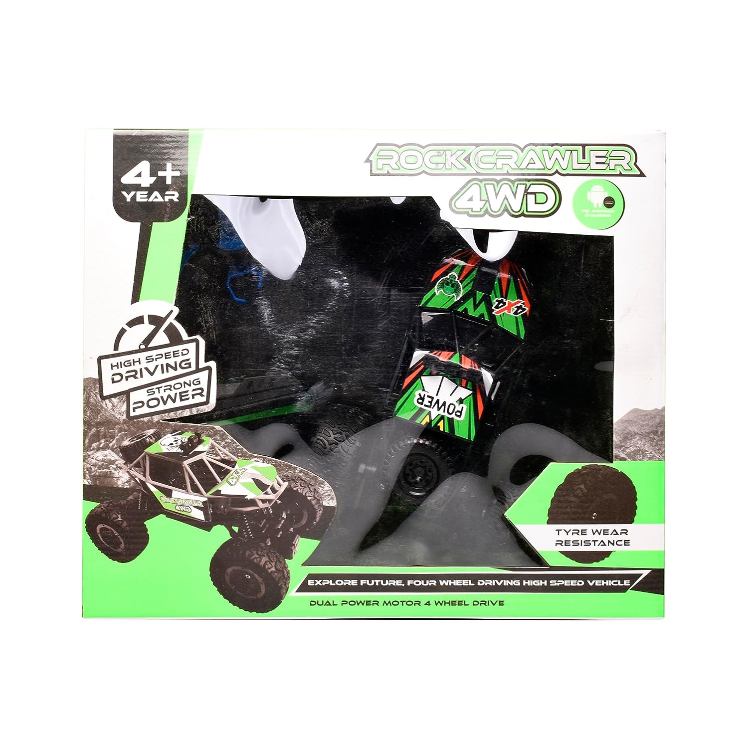 Remote Control Rock Crawler Four Wheel Drive High Speed Car Toys for Kids