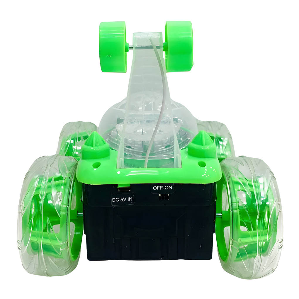Remote Control Stunt Car 360° Rotating Rolling Radio Control Race Car with Lights and Music for Kids Girls Boys