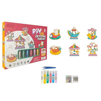 DIY Crystal Pendant Art Kit for Kids – 6 Paints, 6 Pendants & Accessories
