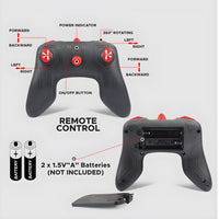 360° Car Double Sided Rotating RC Stunt Car, Remote Control Car Toy with in-Built Rechargeable Battery, USB Cable, Screw Driver & Light for Kids
