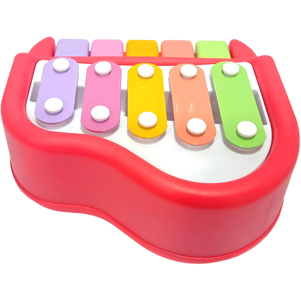 2-in-1 Xylophone &amp; Piano Musical Toy for Kids – Colorful Keys, Mallets &amp; Crisp Tones | Safe Musical Development Toy for Ages 1+