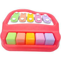 2-in-1 Xylophone &amp; Piano Musical Toy for Kids – Colorful Keys, Mallets &amp; Crisp Tones | Safe Musical Development Toy for Ages 1+
