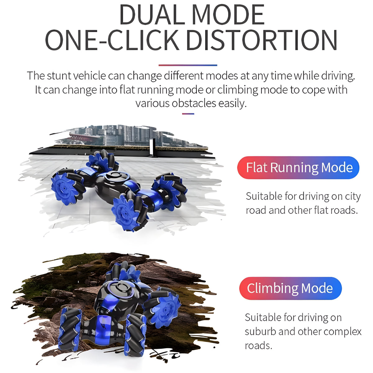 Stunt Car Twisting Drift Gesture Sensor Watch Control Toy Cars Flips with Lights Music