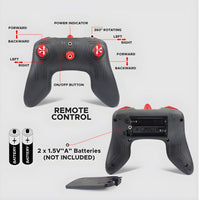 360° Car Double Sided Rotating RC Stunt Car, Remote Control Car Toy with in-Built Rechargeable Battery, USB Cable, Screw Driver & Light for Kids
