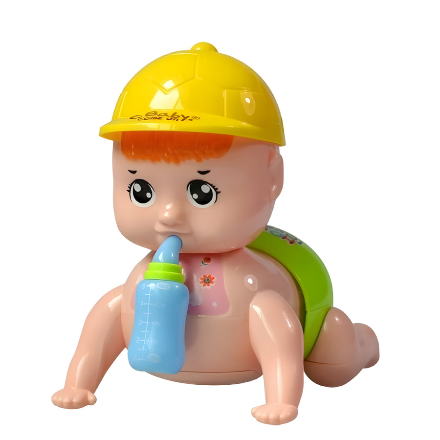 Crawling Baby Toy with Music and Flashing 3D Light Sound Musical Toy Toddler Baby, Kids Running and Weeping Baby Crawling Attractive Naughty Toy for Kids