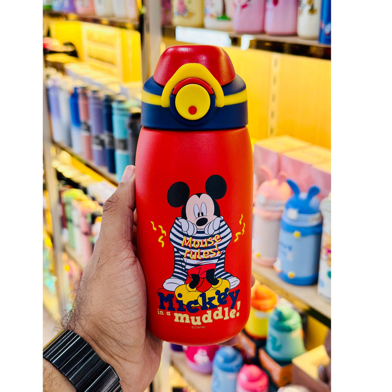 Keenbey Disney Insulated Steel Bottle – 520ml SUS316 (Mickey, Elsa, Lightning McQueen)