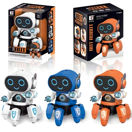 Octopus-Shaped Musical Dancing Robot Toy – With Lights, Music, Walking &amp; Rotating Action | Interactive Learning Toy for Kids