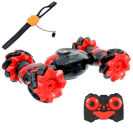 Stunt Car Twisting Drift Gesture Sensor Watch Control Toy Cars Flips with Lights Music