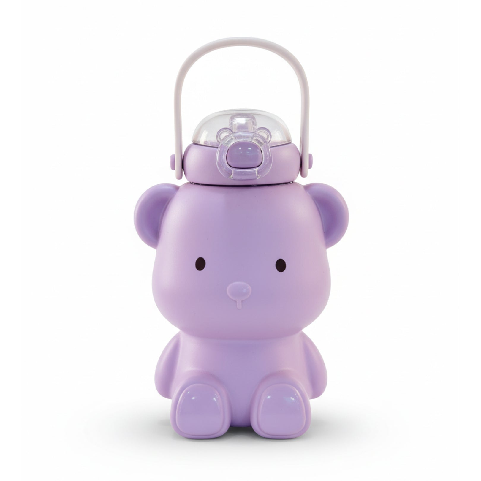 Bear Shape Kids Sipper with Straw & Strap | Double Wall Insulated Stainless Steel | 450ml