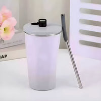 Gradient Insulated Steel Tumbler | 600ml | Double Wall | Hot & Cold | Premium Design
