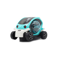 09 Future Musical &amp; Flashing Light Stunt Car Toy – 360° Rotating Action, Lights and Music

