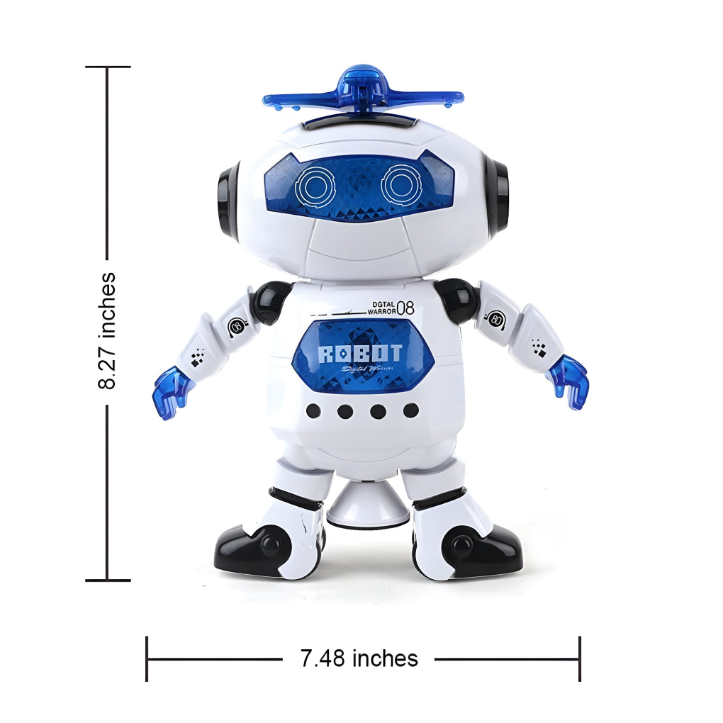 360 Degree Moving Dancing Robot with 3D Flashing Lights and Musical Sounds, Fun Real Moving Action Toy for Toddlers, Real Moving Action Toy for Kids
