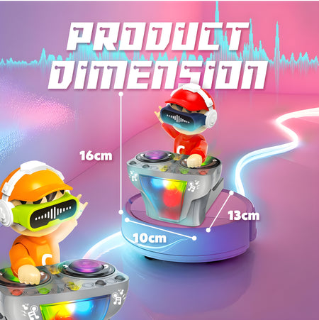 DJ Coco Dancing Robot Toy for Kids – Musical Light-Up Sound Toy with Bump & Go Action | Fun Battery-Operated Gift for Boys & Girls