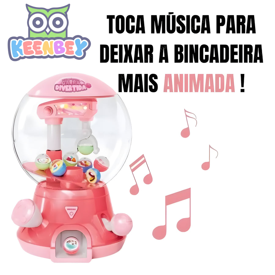 Mini Claw Machine Toy for Kids – Light & Sound Candy Grabber Game with Balls (Battery Operated, Ages 3+)