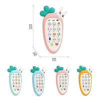 Mobile Phone Toys for Kids Smart Phone Cordless Feature Rabbit Mobile Musical Sound Toys with Smart Light Battery Operated Birthday Gifts for Kids Girls Boys
