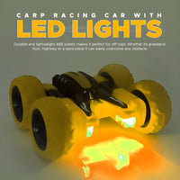 360° Car Double Sided Rotating RC Stunt Car, Remote Control Car Toy with in-Built Rechargeable Battery, USB Cable, Screw Driver & Light for Kids
