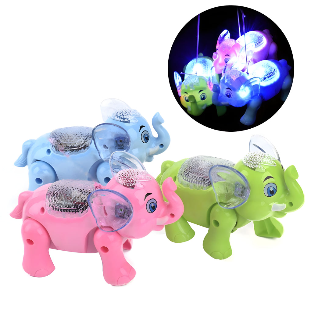 Musical Dancing Elephant Toy with Flashing Lights and Realistic Sounds, Musical Toys for Boys & Girls
