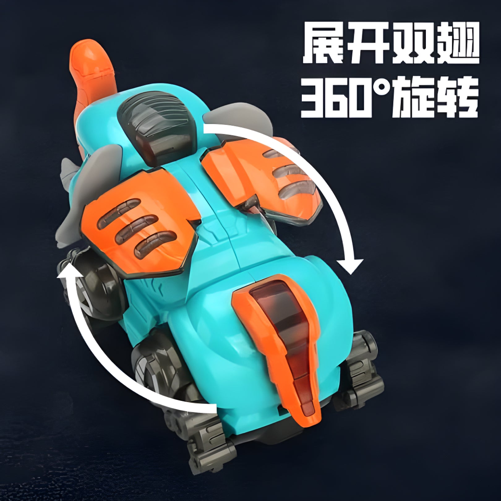 360° Rotating Mechanical Elephant Toy for Kids – Lights, Music & Universal Wheels (Ages 3+)