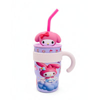 Keenbey My Melody Insulated Steel Tumbler with Straw – 650ml Cute Tumbler Bottle for Kids (Hot & Cold)
