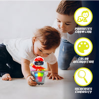 DJ Coco Dancing Robot Toy for Kids – Musical Light-Up Sound Toy with Bump & Go Action | Fun Battery-Operated Gift for Boys & Girls
