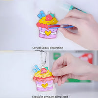 DIY Crystal Pendant Art Kit for Kids – 6 Paints, 6 Pendants & Accessories
