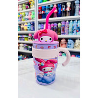 Keenbey My Melody Insulated Steel Tumbler with Straw – 650ml Cute Tumbler Bottle for Kids (Hot & Cold)
