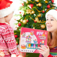 DIY Crystal Pendant Art Kit for Kids – 6 Paints, 6 Pendants & Accessories
