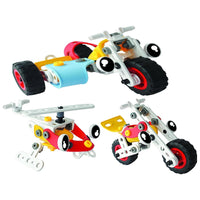 3-in-1 DIY STEAM Building Toy Set – 74-Piece Motorbike & Helicopter Construction Kit for Kids (Flexible Parts, Ages 5+)

