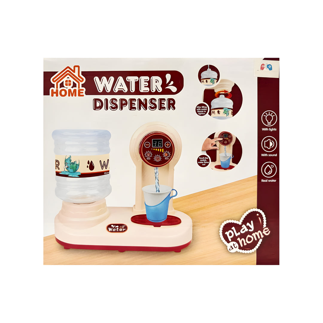 Touch Water Dispenser Toy for Kids – Real Water Simulation with Lights, Sound & Timer | Interactive Role Play Kitchen Toy for Ages 3+