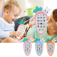 Mobile Phone Toys for Kids Smart Phone Cordless Feature Rabbit Mobile Musical Sound Toys with Smart Light Battery Operated Birthday Gifts for Kids Girls Boys
