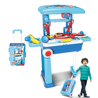 Doctor Role Play Toy Set with Convertible Trolley Suitcase & Medical Accessories – Pretend Play Kit for Kids
