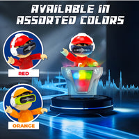 DJ Coco Dancing Robot Toy for Kids – Musical Light-Up Sound Toy with Bump & Go Action | Fun Battery-Operated Gift for Boys & Girls
