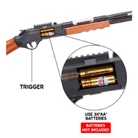 AK-818 Machine Gun Toy for Kids – With LED Lights, Music, Realistic Vibration &amp; Detachable Strap
