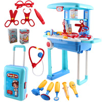 Doctor Role Play Toy Set with Convertible Trolley Suitcase & Medical Accessories – Pretend Play Kit for Kids
