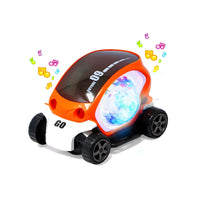 09 Future Musical &amp; Flashing Light Stunt Car Toy – 360° Rotating Action, Lights and Music
