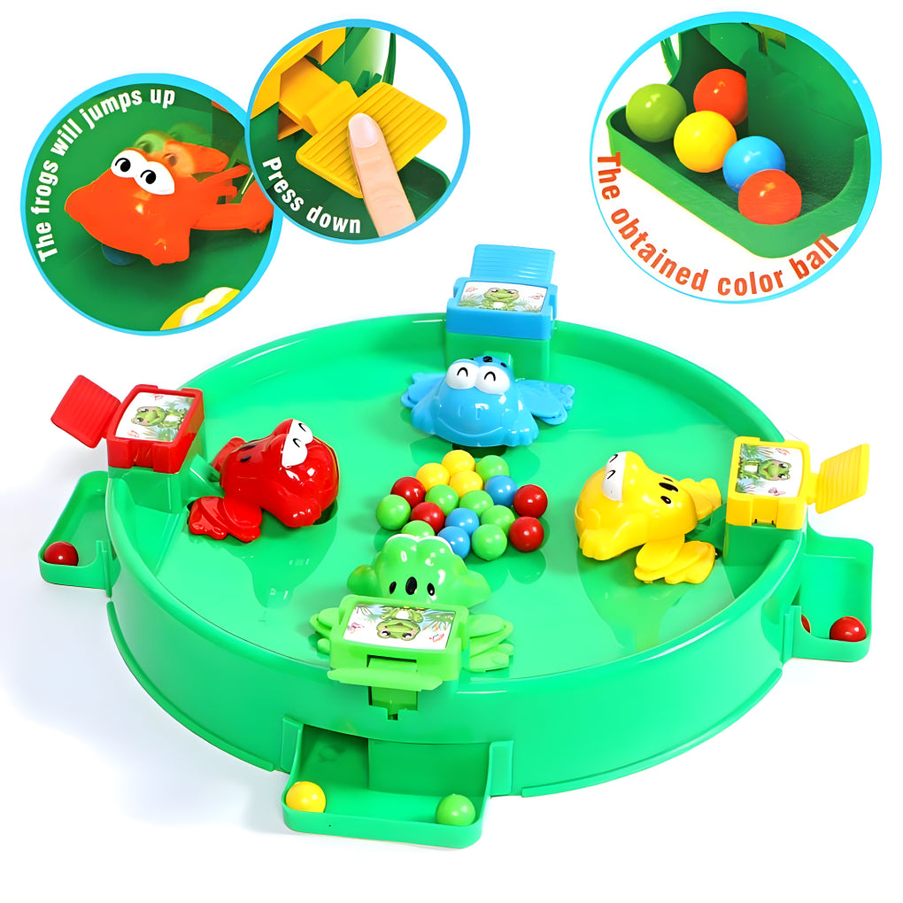 Frog Eat Beans 4 Players Game | Indoor Hungry Frog Eating Beans Games, Interactive Game Toy, Multiplayer Board Games for Kids & Family Board Games