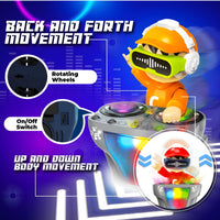 DJ Coco Dancing Robot Toy for Kids – Musical Light-Up Sound Toy with Bump & Go Action | Fun Battery-Operated Gift for Boys & Girls
