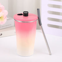Gradient Insulated Steel Tumbler | 600ml | Double Wall | Hot & Cold | Premium Design
