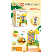 Electric Catch Ball Game Machine for Kids – Interactive Tabletop Reaction Toy with Rotating Chicken & Spin Catch Wheel (1 Pc, Random Color)
