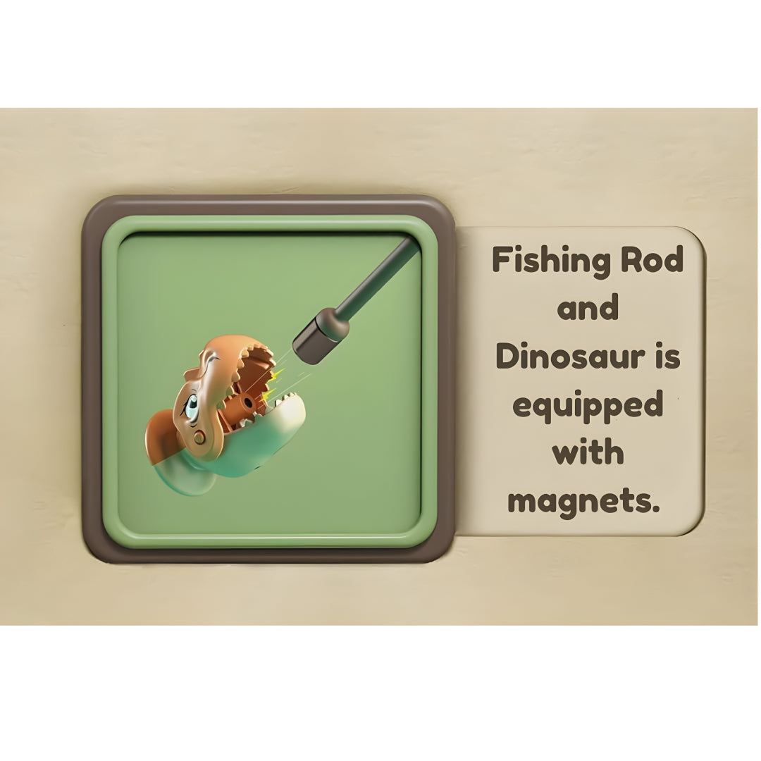 Dinosaur Fishing & Balance Scale Toy Set – 2-in-1 Educational Math & Motor Skills Game for Kids (42 Pieces)