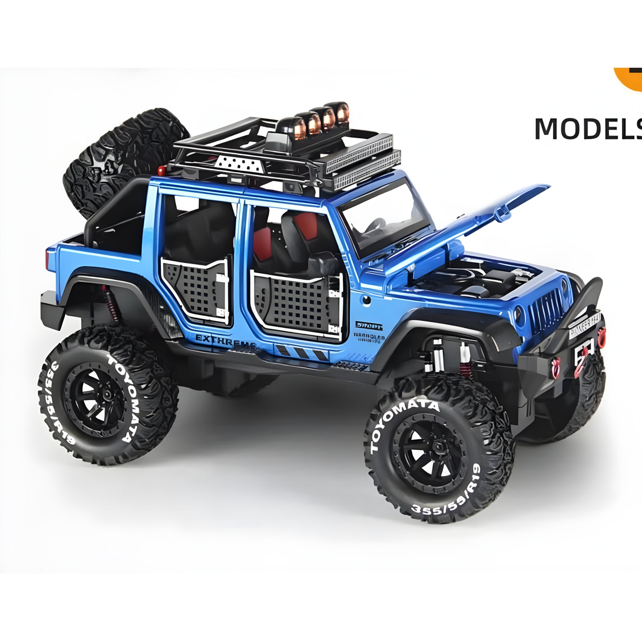 1:32 Scale Alloy Die-Cast Wrangler Jeep Toy Car – Pull Back Model with Sound & Light for Kids (Green, Red, Grey, Orange)