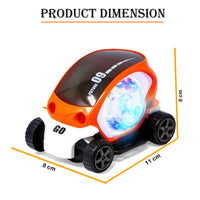 09 Future Musical &amp; Flashing Light Stunt Car Toy – 360° Rotating Action, Lights and Music

