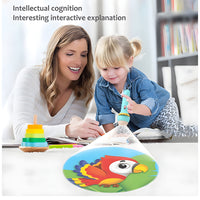 80 Patterns - 10 Slides Education Light Projector Torch for Kids, Animals, Fruits & Vegetables Sleep time Stories for Kids, Toddler, Light Toy Slide Flashlight Mini Projector

