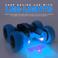 360° Car Double Sided Rotating RC Stunt Car, Remote Control Car Toy with in-Built Rechargeable Battery, USB Cable, Screw Driver & Light for Kids
